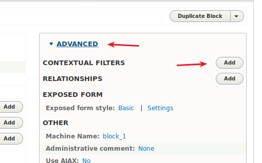 Contextual Filter in Drupal