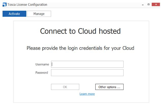 Tosca - Connect to cloud Host